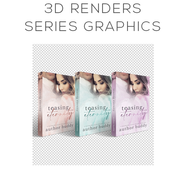 3D Renders Series Graphic - Individual Promo Graphics Pack Design for Authors - Premade and Custom Book Cover Packages from The Author Buddy