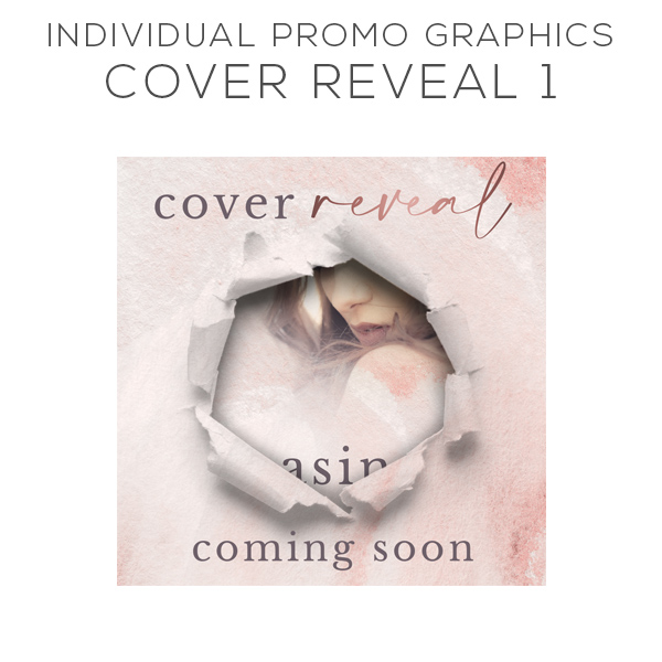 Cover Reveal Graphic - Individual Promo Graphics Pack Design for Authors - Premade and Custom Book Cover Packages from The Author Buddy