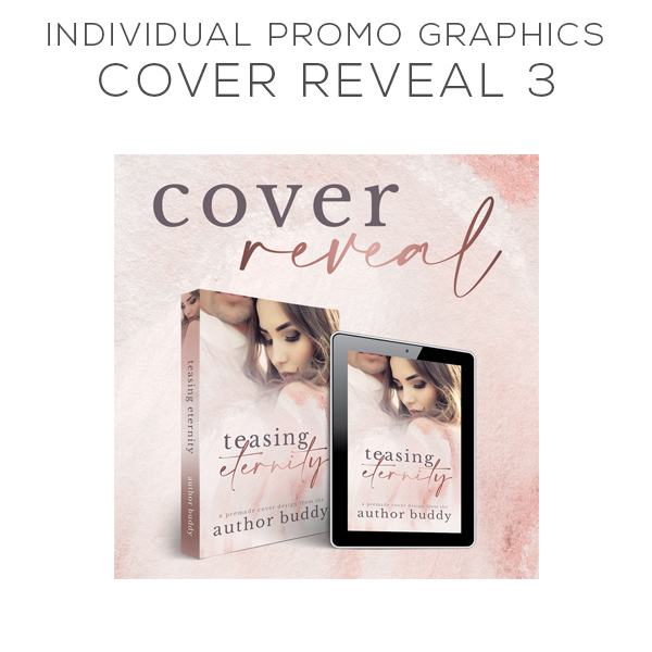 Cover Reveal Graphic - Individual Promo Graphics Pack Design for Authors - Premade and Custom Book Cover Packages from The Author Buddy