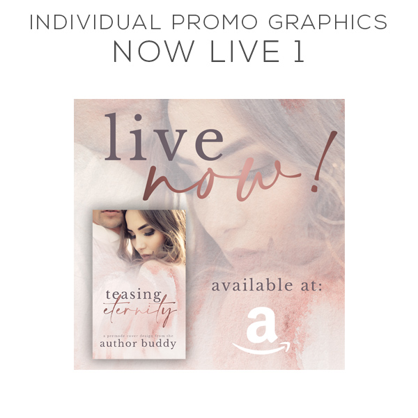 Live Now Graphic - Individual Promo Graphics Pack Design for Authors - Premade and Custom Book Cover Packages from The Author Buddy