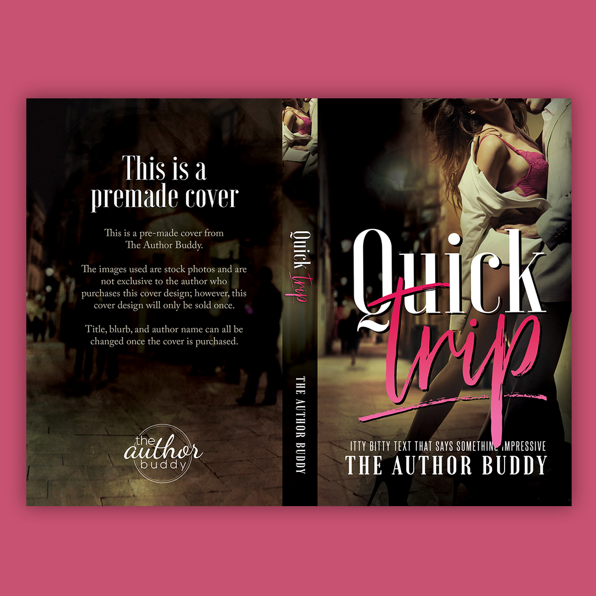 Quick Trip - Premade Steamy Romance Book Cover from The Author Buddy