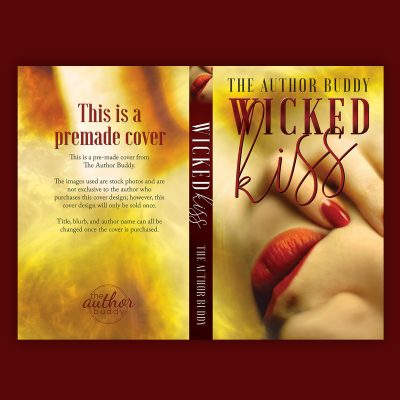 Wicked Kiss - Premade Romantic Suspense or Fairy Tale Book Cover from The Author Buddy