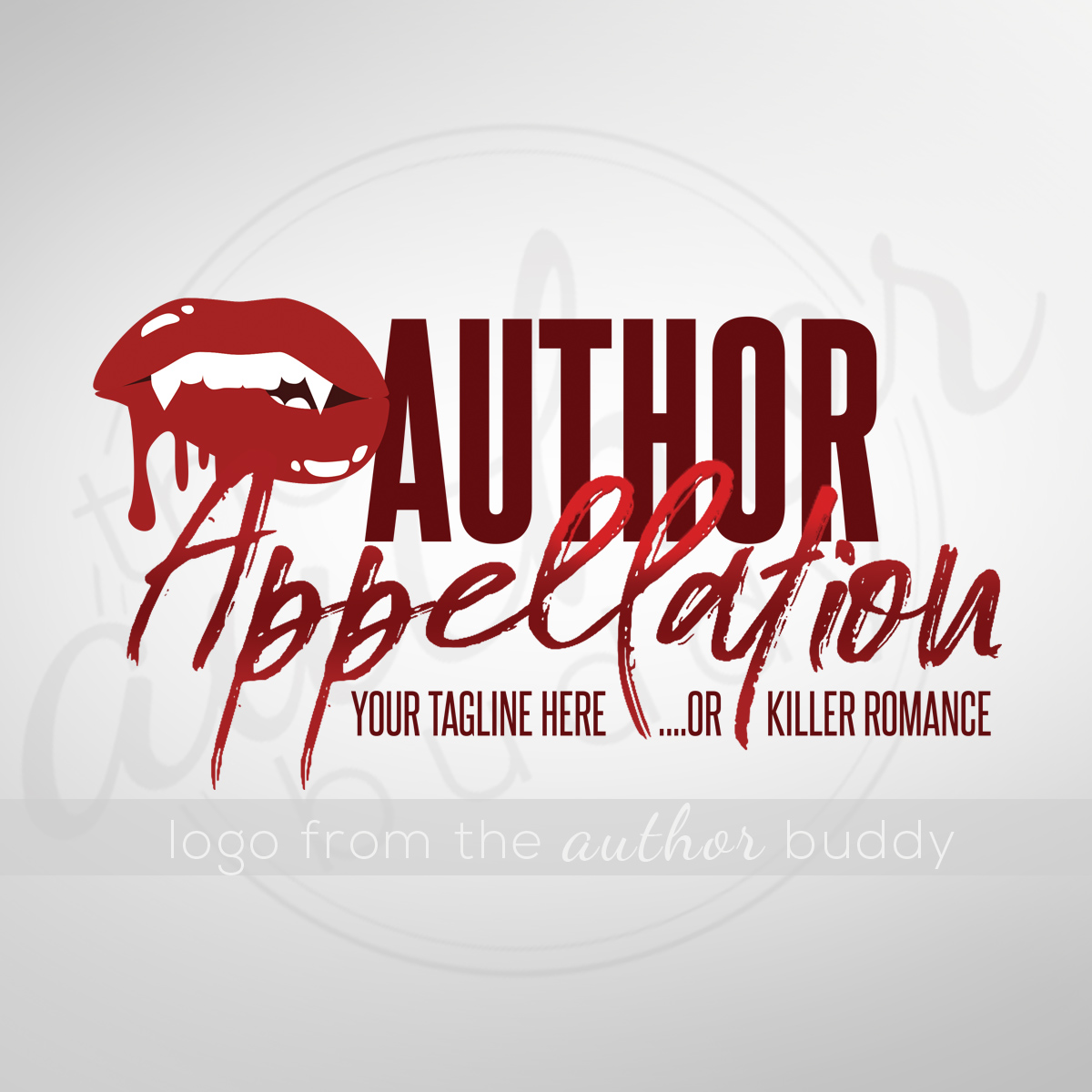 Vampire Lips Logo The Author Buddy