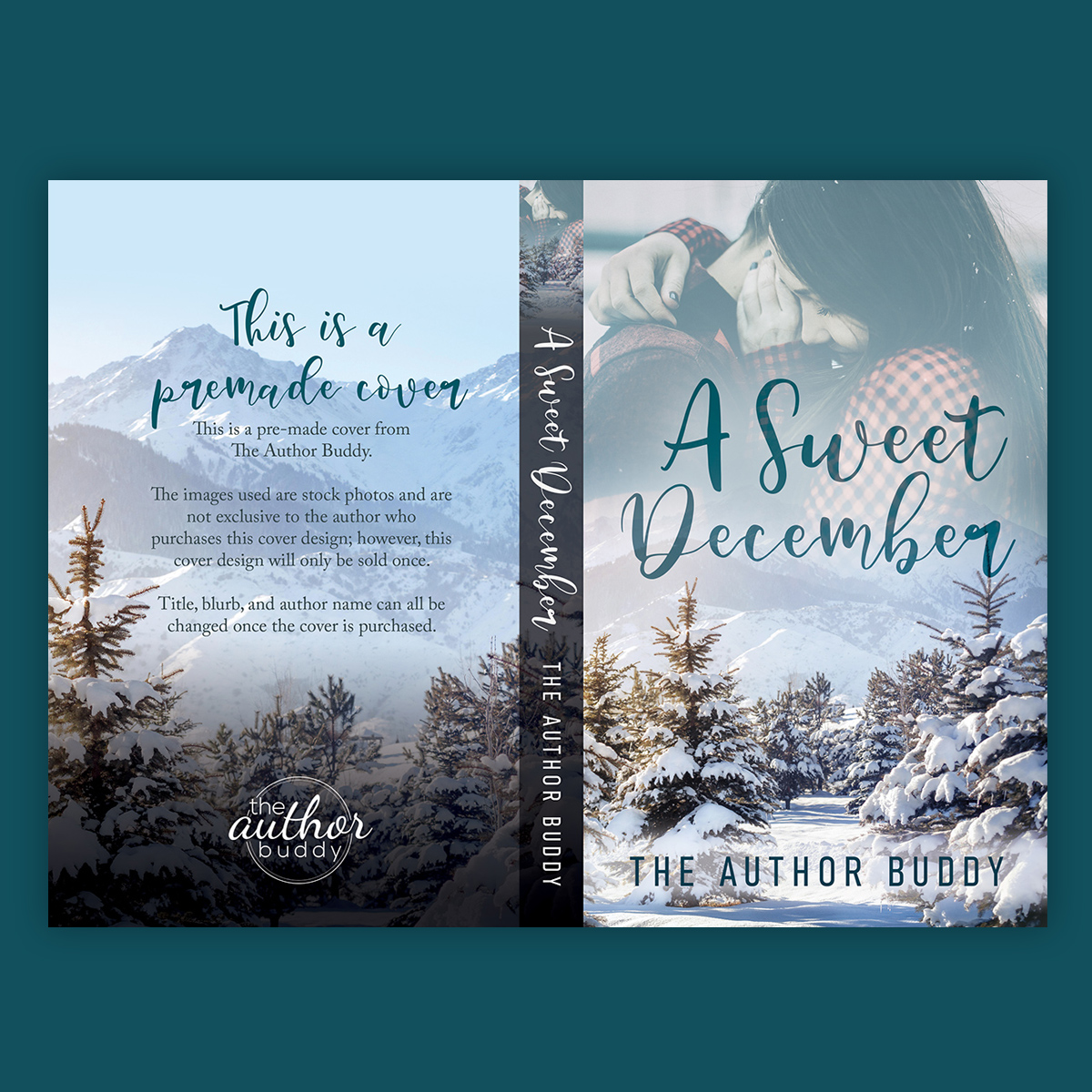 A Sweet December - Premade Holiday Book Cover from The Author Buddy