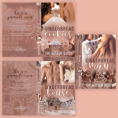 Gingerbread Romance Trilogy – Premade Holiday Series Book Covers from The Author Buddy