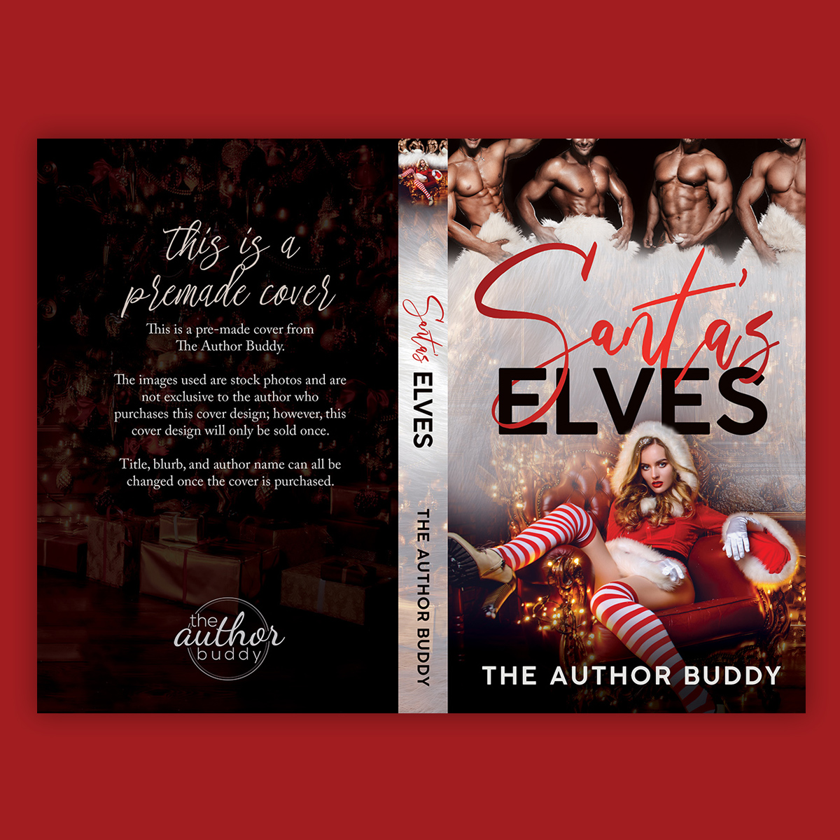 Santa's Elves - Premade Reverse Harem Holiday Romance Book Cover from The Author Buddy