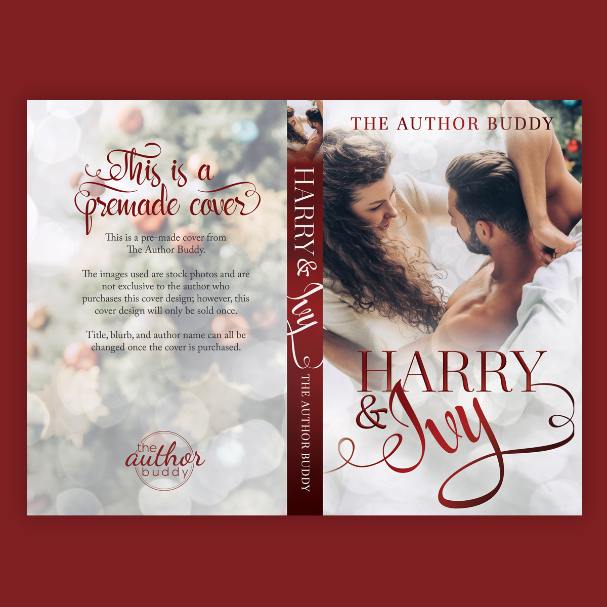 Harry & Ivy - Premade Holiday Romance Book Cover from The Author Buddy