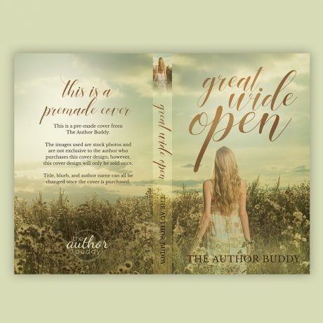Great Wide Open – Premade Contemporary Romance Book Cover from The Author Buddy