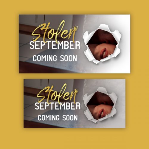 Social Media Graphics - Stolen September, by M.C. Cerny - Premade Military Book Cover from The Author Buddy