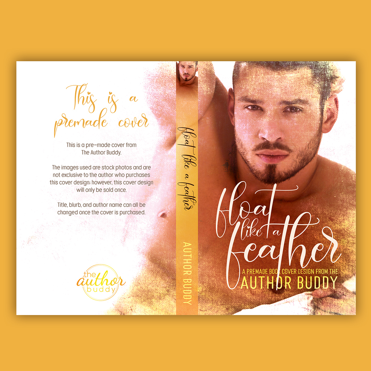 Float Like a Feather - Premade Contemporary Romance Book Cover from The Author Buddy