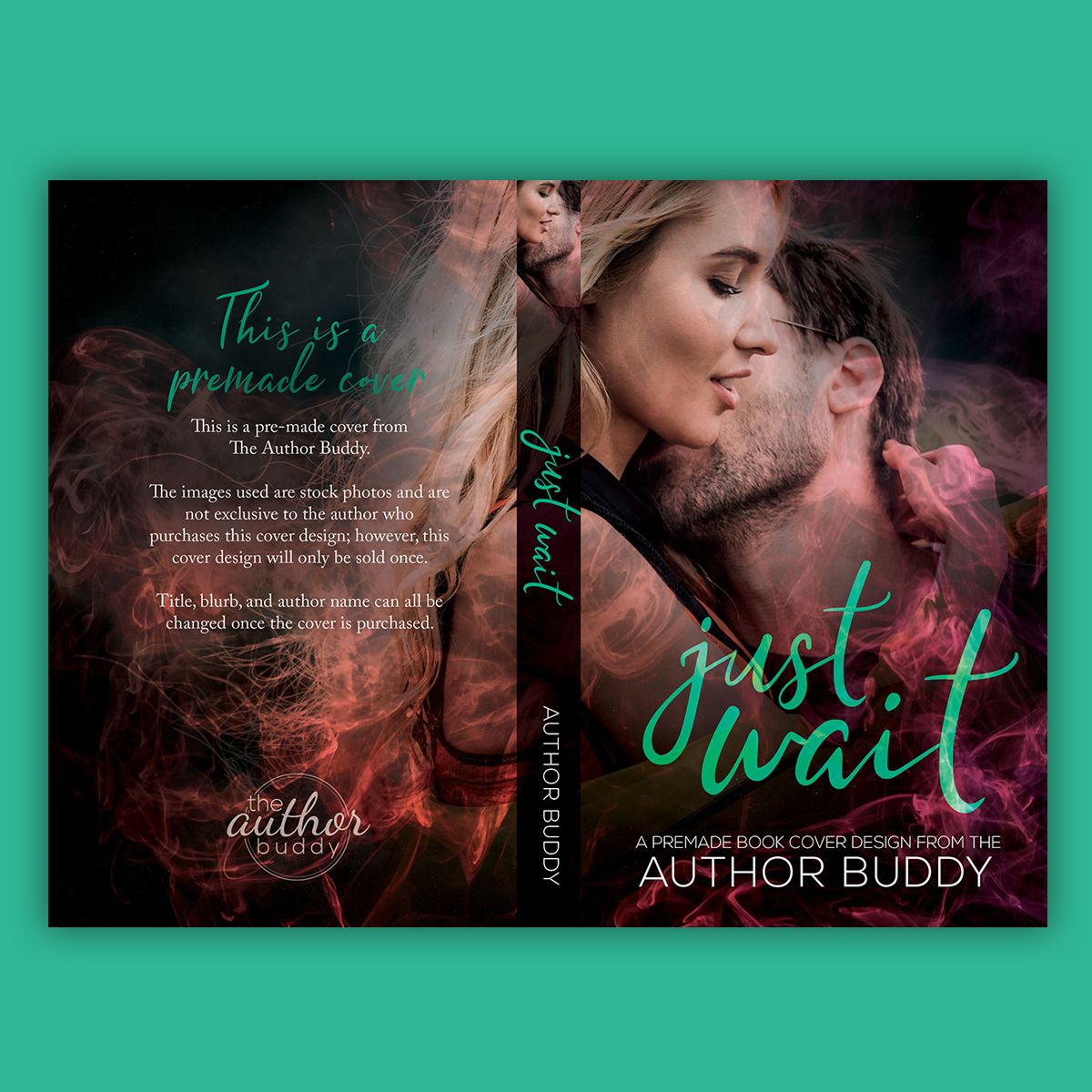 Just Wait - Premade Contemporary Romance Book Cover from The Author Buddy