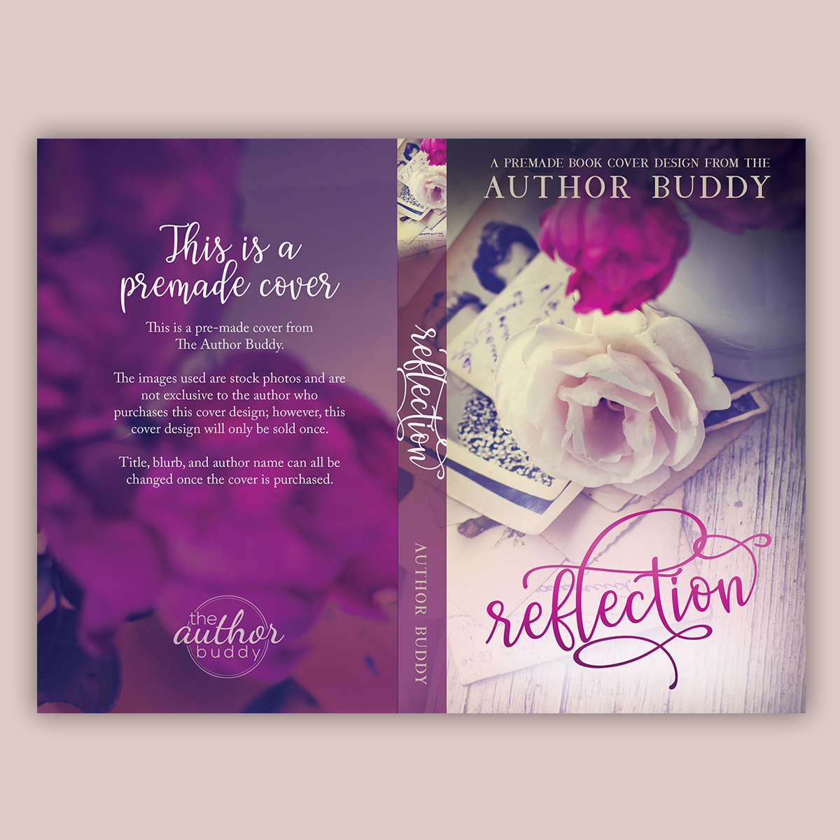 Reflection - Premade Contemporary Romance or Women's Fiction Book Cover from The Author Buddy