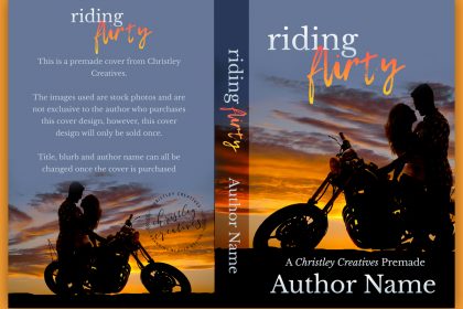 Riding Flirty - Premade Contemporary Romance Book Cover from Christley Creatives