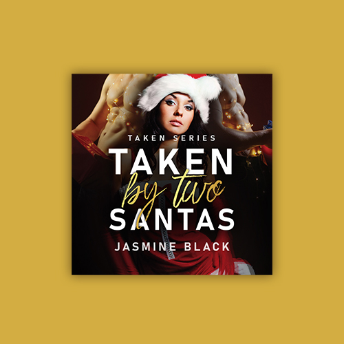 Social Media Profile Pic / Audible Cover - Taken by Two Santas by Jasmine Black - Premade Holiday Menage Steamy Romance / Erotica Book Cover from The Author Buddy