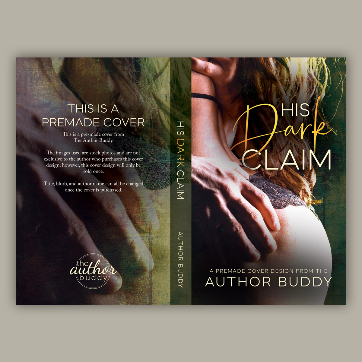His Dark Claim - Premade Contemporary Dark Romance Book Cover from The Author Buddy