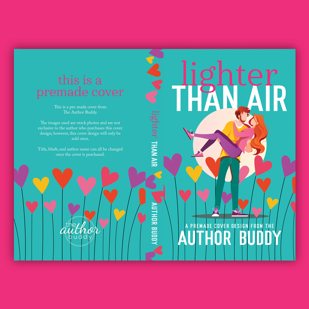 Lighter Than Air - Premade Contemporary Romance Book Cover from The Author Buddy