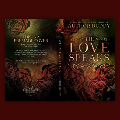 When Love Speaks - Premade Contemporary Dark Romance Book Cover from The Author Buddy