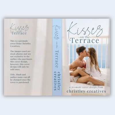 Kisses on the Terrace - Premade Contemporary Romance Book Cover from Christley Creatives