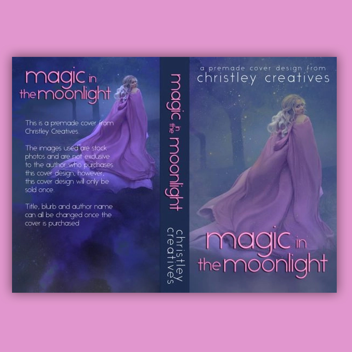 Magic in the Moonlight - Premade Contemporary Romance Book Cover from Christley Creatives