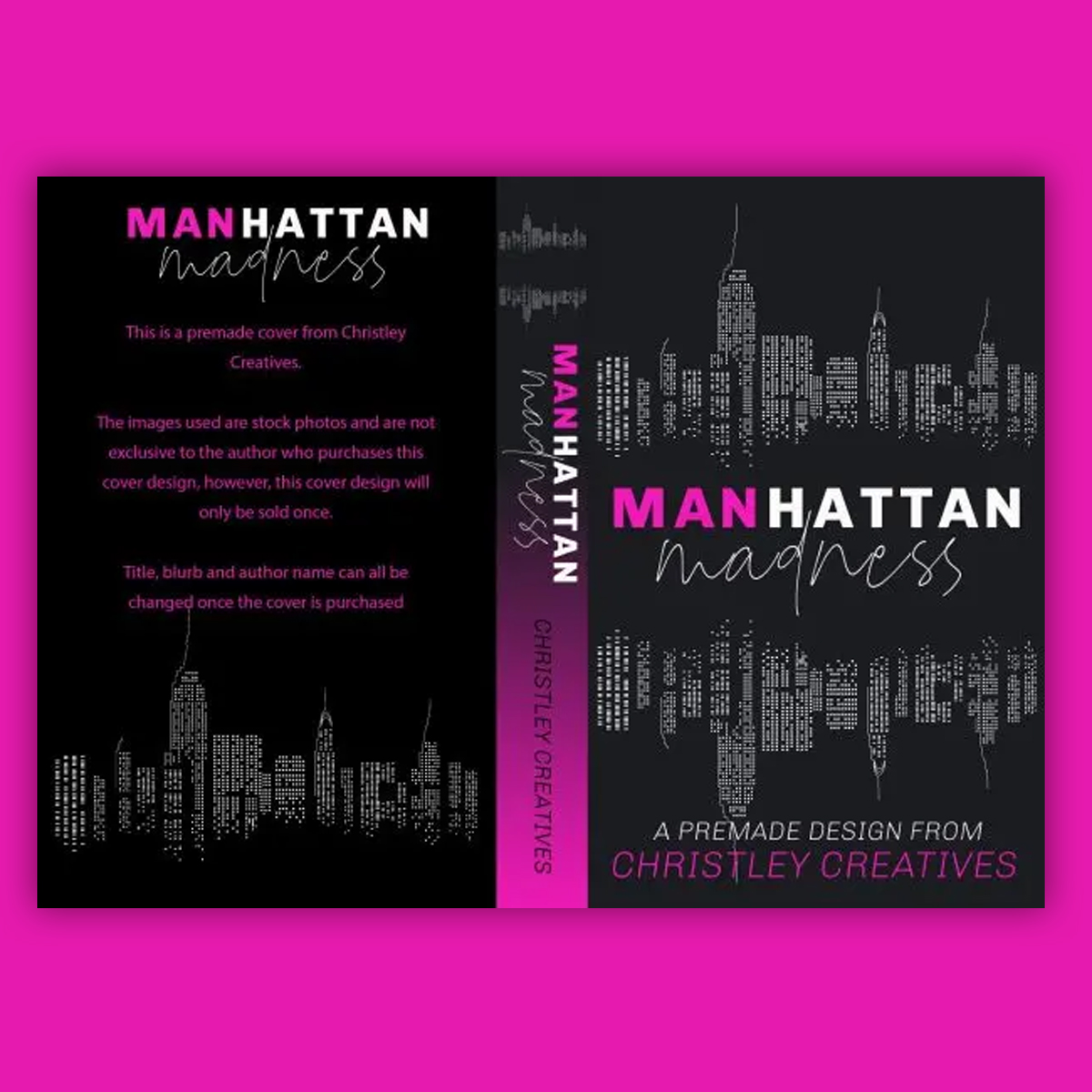 Manhattan Madness - Premade Contemporary Romance Book Cover from Christley Creatives