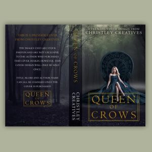 Queen of Crows - Premade Contemporary Romance Book Cover from Christley Creatives