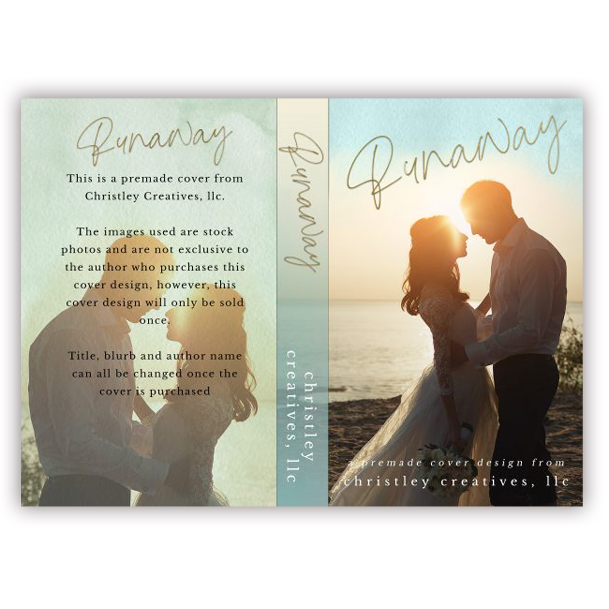 Runaway - Premade Contemporary Romance Book Cover from Christley Creatives