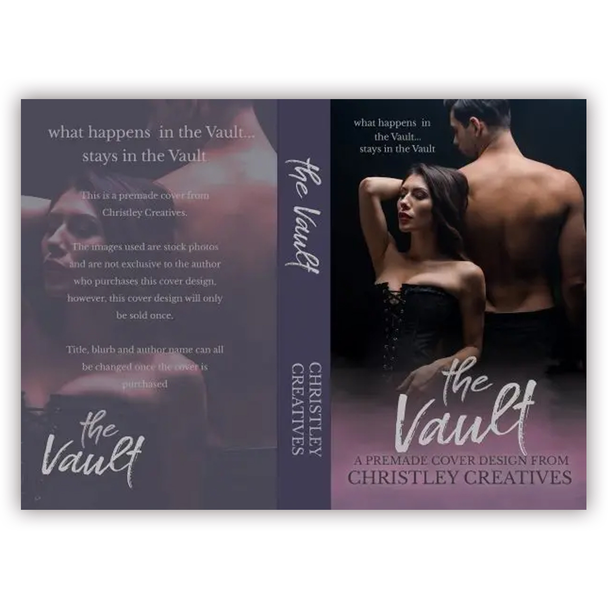 The Vault - Premade Contemporary Romance Book Cover from Christley Creatives
