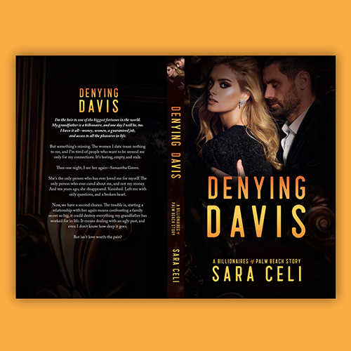 Paperback Cover - Denying Davis, A Billionaires of Palm Beach Story by Sara Celi - Premade Billionaire Romance Book Cover from The Author Buddy