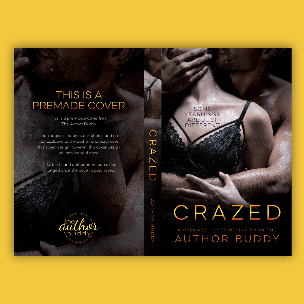 Crazed - Premade Contemporary Dark Romance Book Cover from The Author Buddy