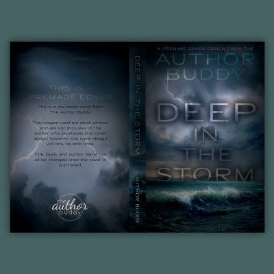 Deep In The Storm - Premade Typography Dark Romance Book Cover from The Author Buddy