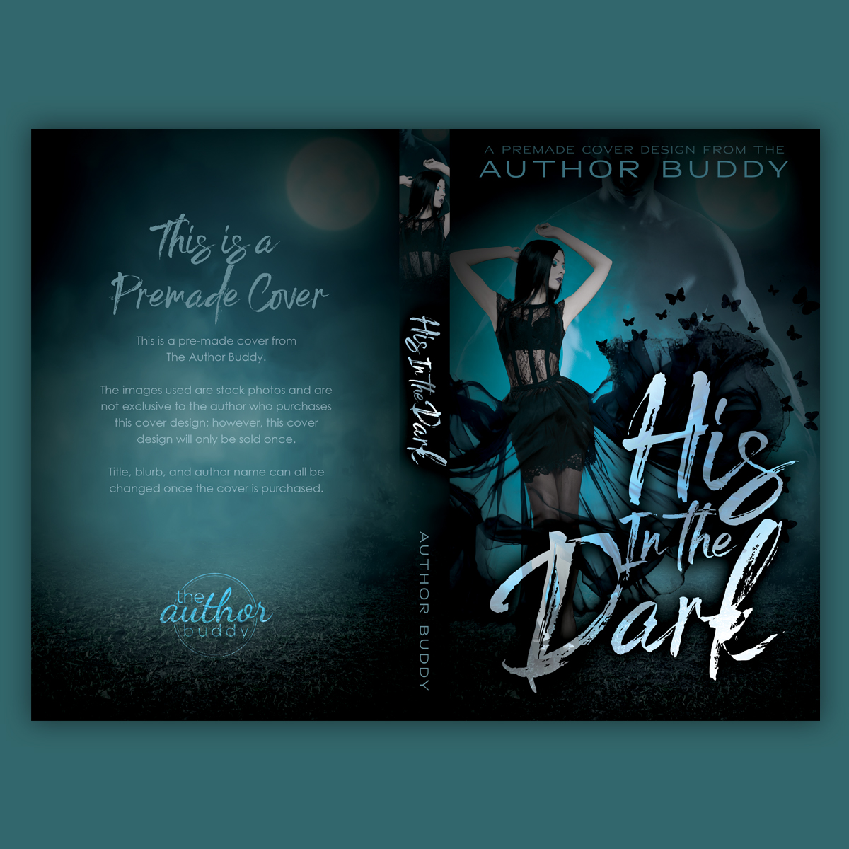 His In The Dark - Premade Dark Paranormal Romance Book Cover from The Author Buddy