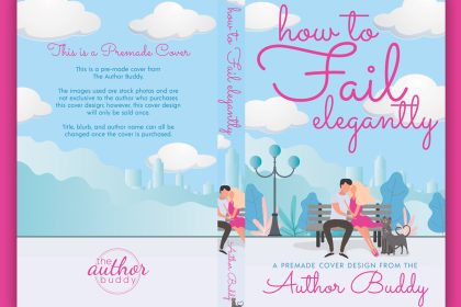 How To Fail Elegantly - Premade Illustrated Contemporary Romance Book Cover from The Author Buddy