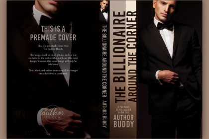 The Billionaire Around The Corner - Premade Contemporary Billionaire Romance Book Cover from The Author Buddy