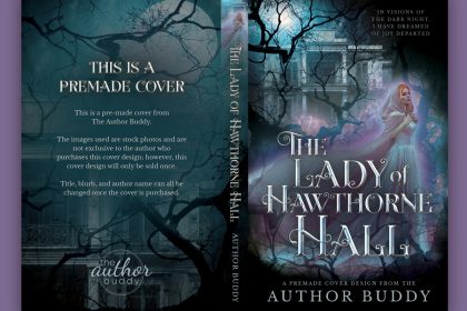 The Lady of Hawthorne Hall - Premade Dark Paranormal Romance Book Cover from The Author Buddy