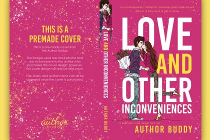 Love and Other Inconveniences - Premade Illustrated Contemporary Romance Romantic Comedy Book Cover from The Author Buddy