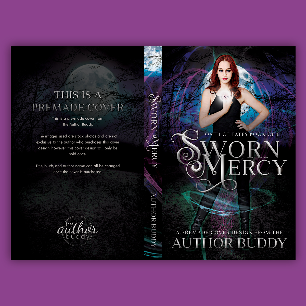 Sworn Mercy - Premade Dark Paranormal Romance Book Cover from The Author Buddy