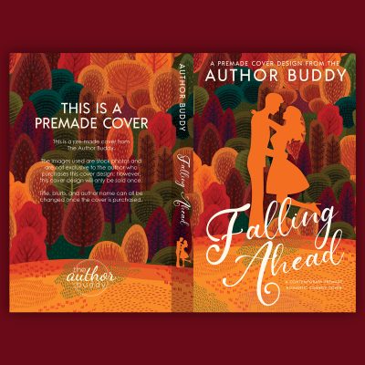 Falling Ahead - Premade Illustrated Contemporary Romance Book Cover from The Author Buddy