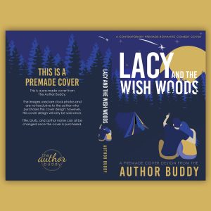 Lacy and the Wish Woods - Premade Illustrated Contemporary Romance Romantic Comedy Book Cover from The Author Buddy