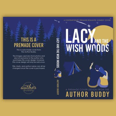 Lacy and the Wish Woods - Premade Illustrated Contemporary Romance Romantic Comedy Book Cover from The Author Buddy