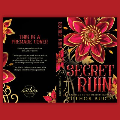 Secret Ruin - Premade Object Typography Dark Romance Book Cover from The Author Buddy