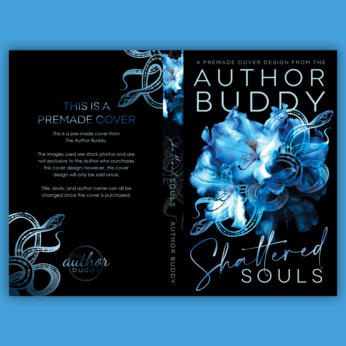 Shattered Souls - Premade Paranormal Dark Romance Book Cover from The Author Buddy