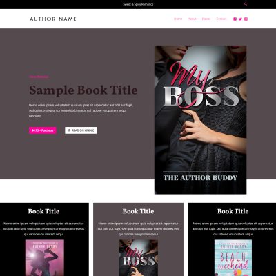 Premade Author Websites by The Author Buddy