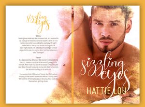 Paperback Cover - Sizzling Eyes by Hattie Lou - Premade Steamy Romance Book Cover from The Author Buddy
