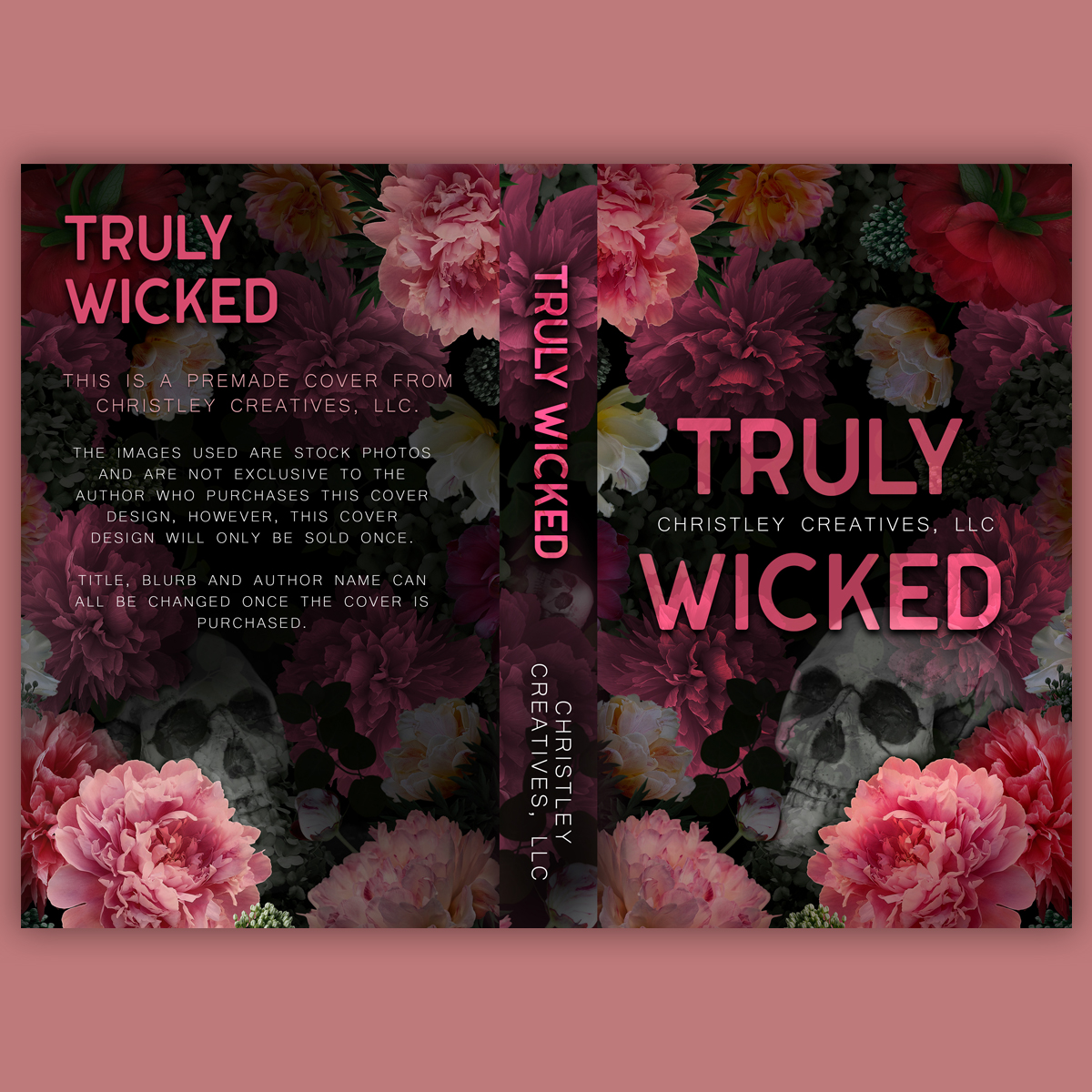 Truly Wicked - Premade Contemporary Dark Romance Book Cover from Christley Creatives