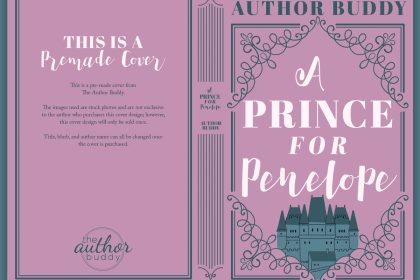 A Prince for Penelope - Premade Illustrated Object Typography Discreet Historical Romance Book Cover from The Author Buddy