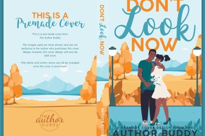 Don't Look Now - Premade Illustrated Contemporary Romance Romantic Comedy Book Cover from The Author Buddy