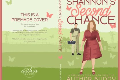 Shannon's Second Chance - Premade Illustrated Contemporary Small Town Second Chance Romance Romantic Comedy Book Cover from The Author Buddy