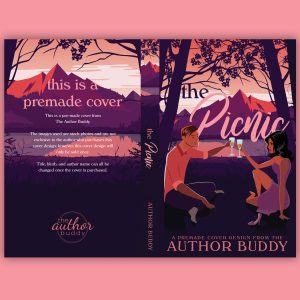 The Picnic - Premade Illustrated Contemporary Romance Romantic Comedy Book Cover from The Author Buddy