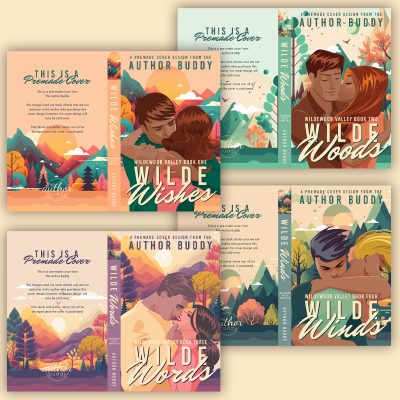 Wildewood Valley Series - Premade Illustrated Contemporary Romance Series Covers from The Author Buddy
