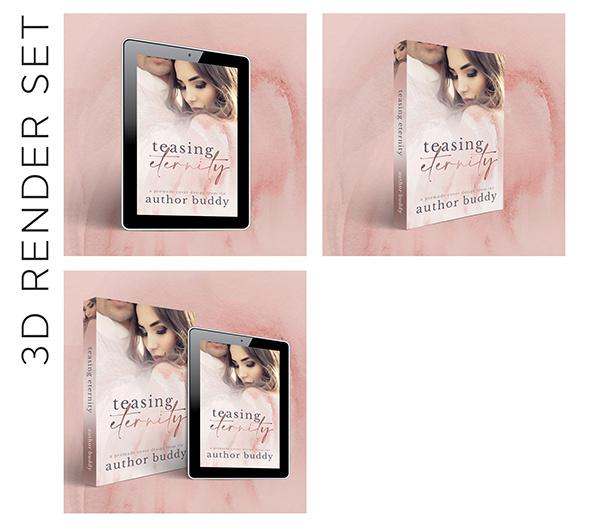 3D eBook and Paperback Cover Render Graphics Design for Authors - Add-On Services from The Author Buddy